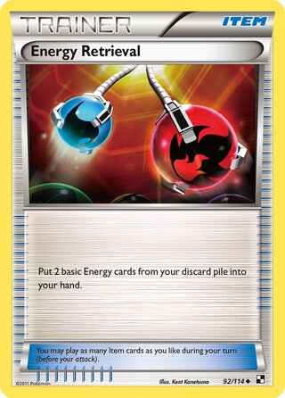 Energy Retrieval 92/114 - Bllack & White Base