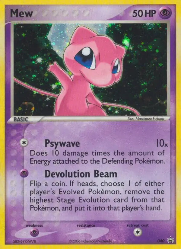 Mew 40 - Nintendo Black Star Promo