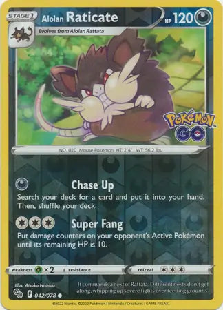 Alolan Raticate 042/078 - Pokémon GO
