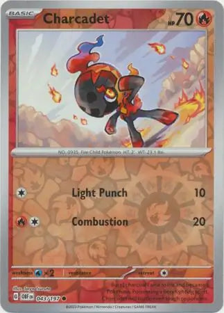 Charcadet 043/197 - Obsidian Flames