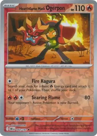 Hearthflame Mask Ogerpon 044/182 - Destined Rivals