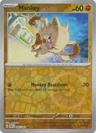 Mankey 045/091 - Paldean Fates