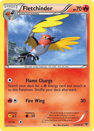Fletchinder 27/146 - XY Base