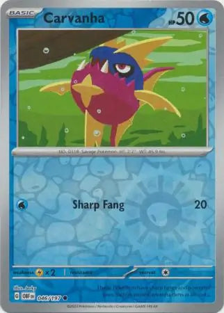 Carvanha 046/197 - Obsidian Flames
