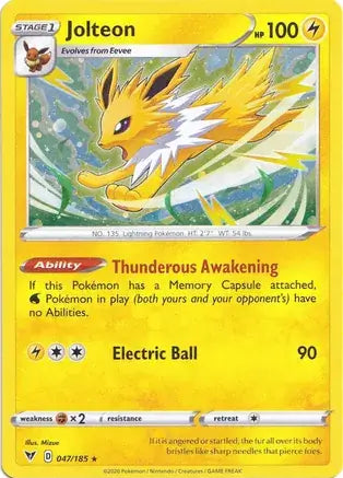 Jolteon Cosmos Holo 47 - Miscellaneous Promos