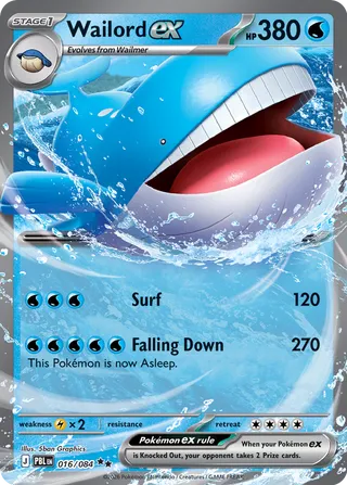Wailord ex 016/084 - Pitch Black