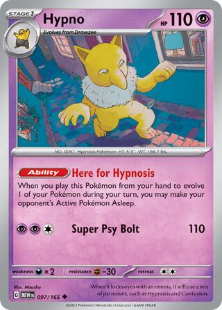 Hypno 097/165 - Scarlet & Violet 151