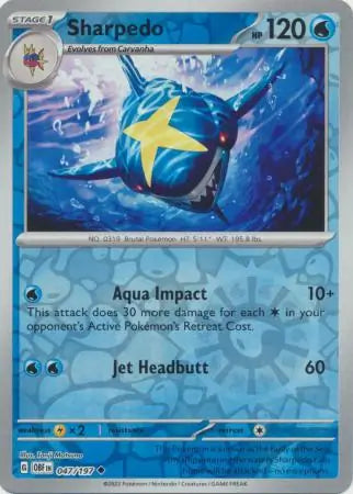 Sharpedo 047/197 - Obsidian Flames