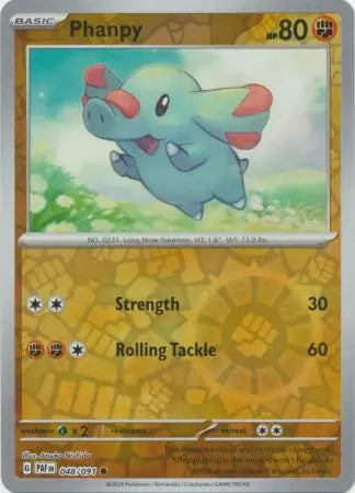 Phanpy 048/091 - Paldean Fates