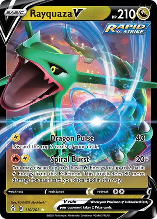 Rayquaza V 110/203 - Evolving Skies