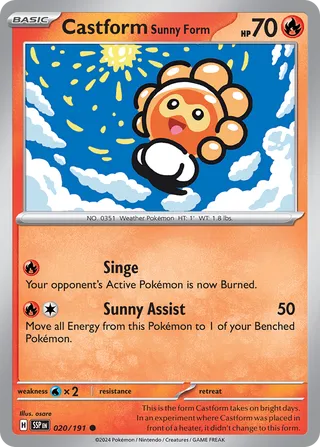 Castform Sunny Form 020/191 - Surging Sparks