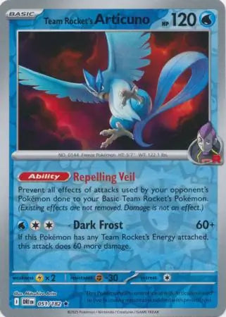 Team Rocket's Articuno 051/182 - Destined Rivals