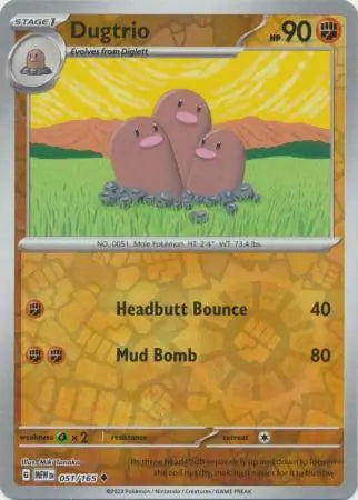 Dugtrio 051/165 - Scarlet & Violet 151
