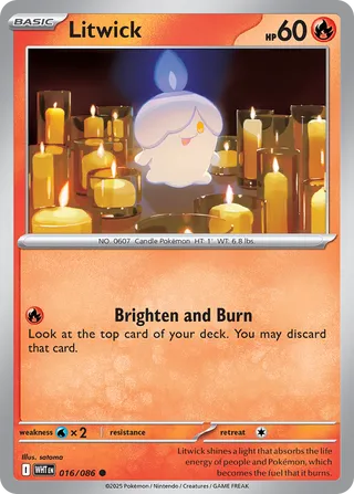 Litwick 016/086 - White Flare