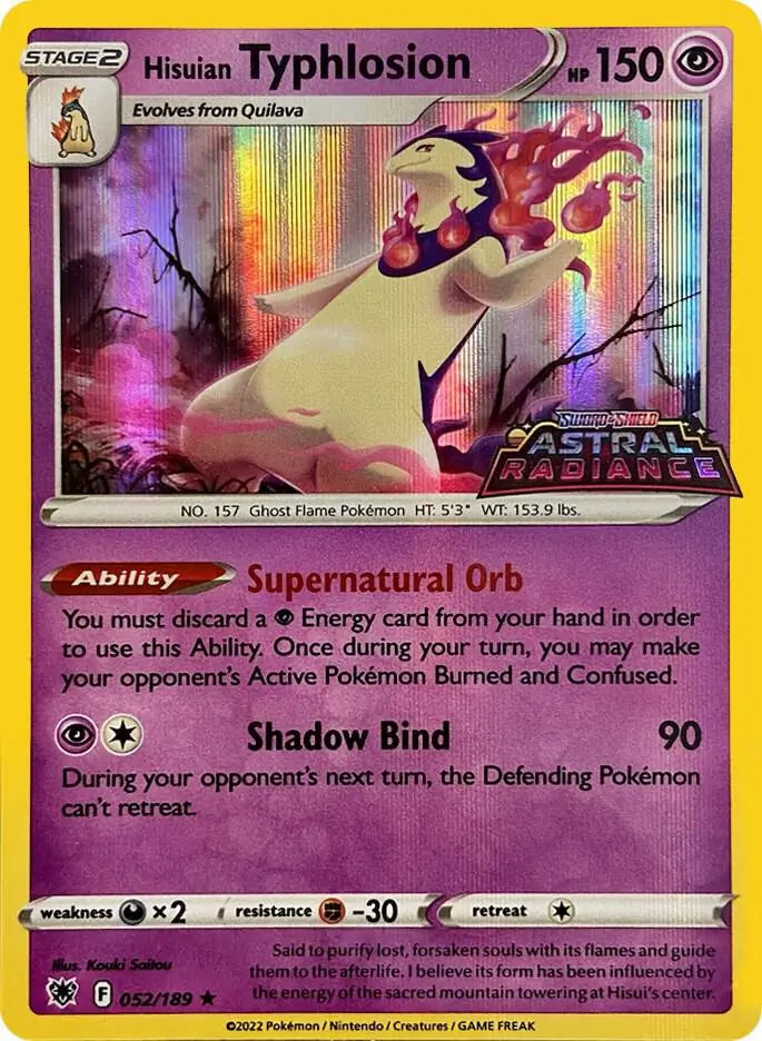 Hisuian Typhlosion Gamestop Exclusive 52 - Miscellaneous Promos