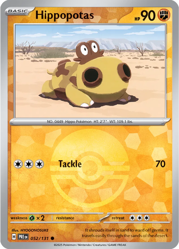 Hippopotas 052/131 - Prismatic Evolutions