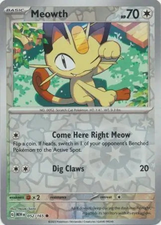 Meowth 052/165 - Scarlet & Violet 151