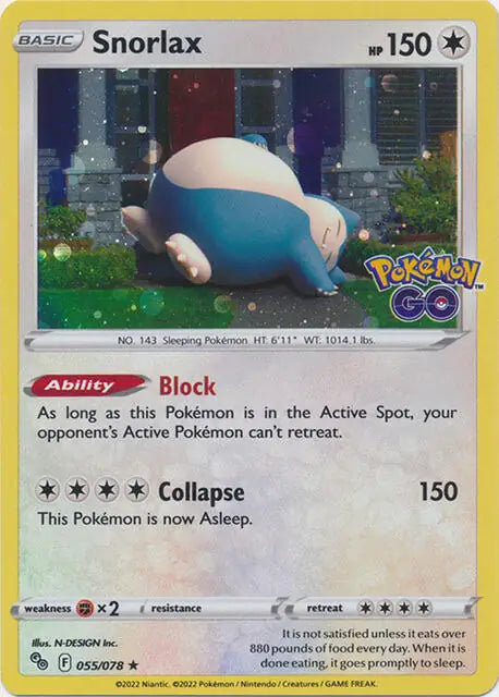 Snorlax Cosmos Holo 55 - Miscellaneous Promos