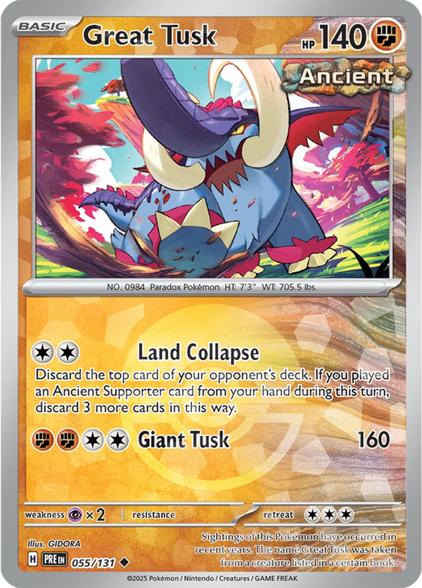 Great Tusk 055/131 - Prismatic Evolutions