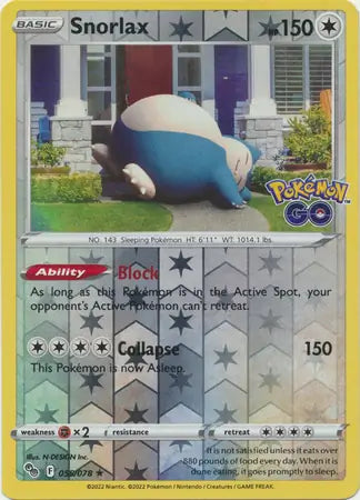 Snorlax 055/078 - Pokémon GO