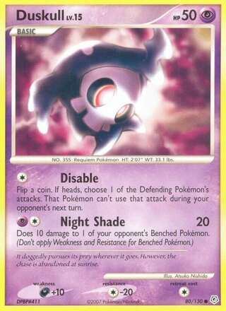 Duskull 80/130 - Diamond & Pearl Base