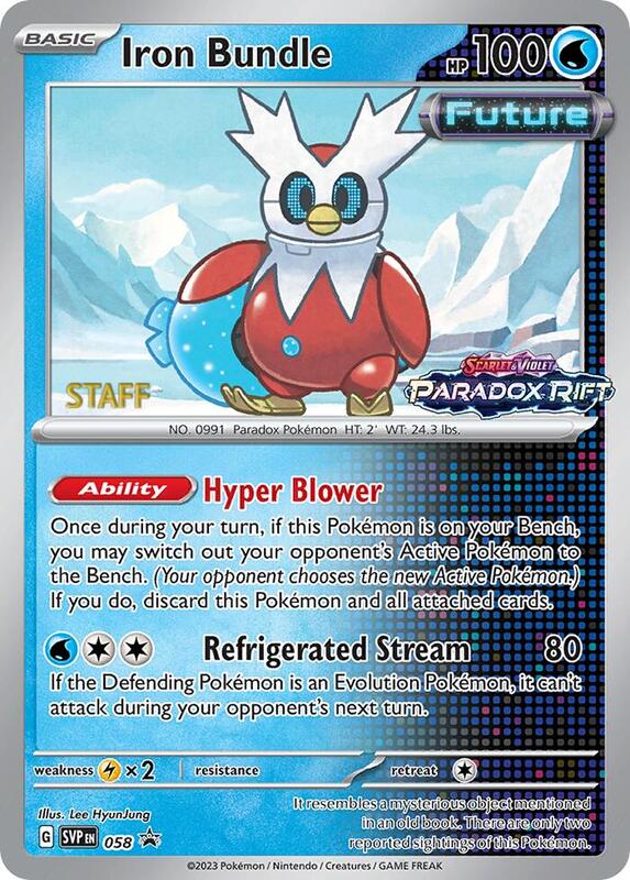 Iron Bundle Staff Prerelease 58 - Scarlet & Violet Promos