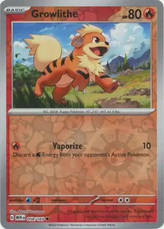 Growlithe 058/165 - Scarlet & Violet 151