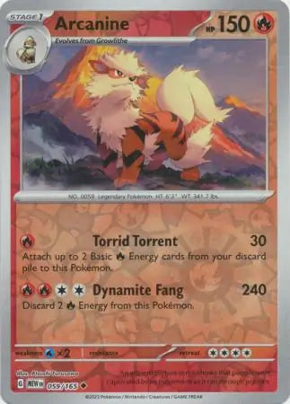 Arcanine 059/165 - Scarlet & Violet 151
