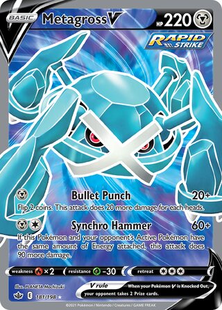 Metagross V 181/198 - Chilling Reign