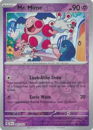 Mr. Mime 063/162 - Temporal Forces