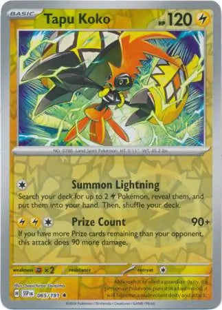 Tapu Koko 065/191 - Surging Sparks