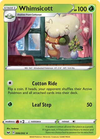 Whimsicott 006/202 - Sword & Shield Base