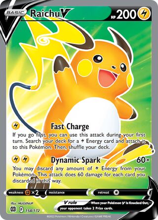 Raichu V 158/172 - Brilliant Stars