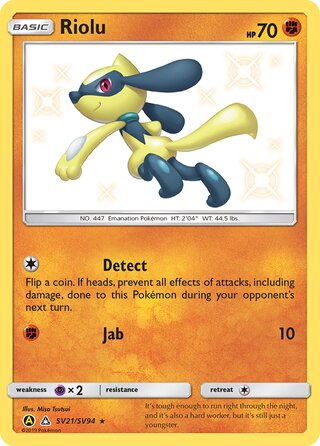 Riolu SV21/SV94 - Hidden Fates