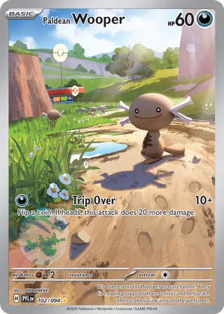 Paldean Wooper 102/094 - Phantasmal Flames
