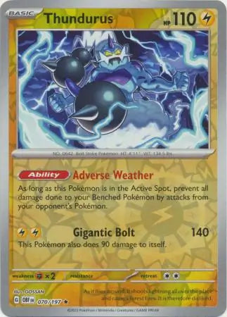 Thundurus 070/197 - Obsidian Flames