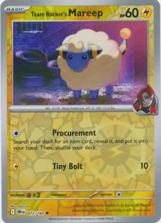 Team Rocket's Mareep 072/182 - Destined Rivals