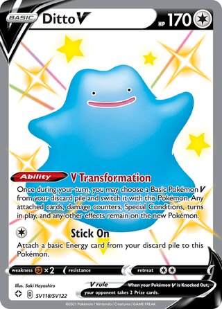 Ditto V SV118/SV122 - Shining Fates