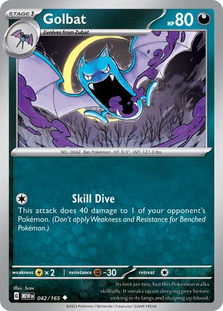 Golbat 042/165 - Scarlet & Violet 151