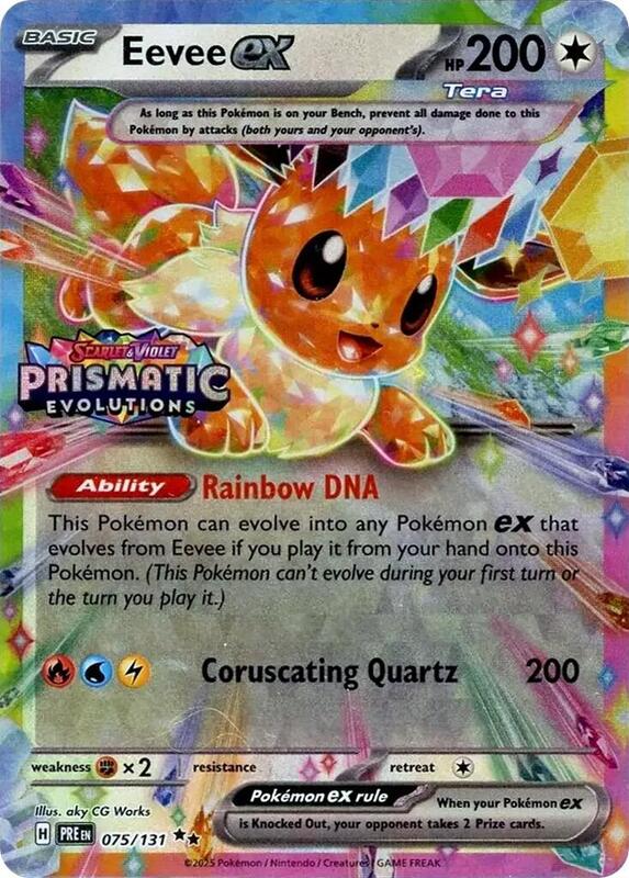 Eevee ex Prismatic Evolutions Stamp 75 - Miscellaneous Promos
