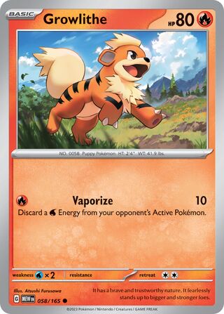 Growlithe 058/165 - Scarlet & Violet 151