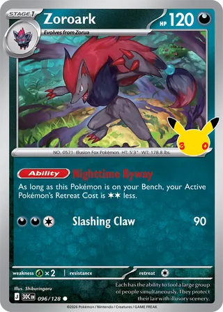 Zoroark 096/128 - 30th Celebration