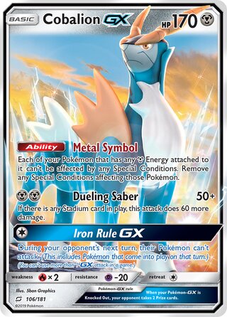 Cobalion-GX 106/181 - Team Up