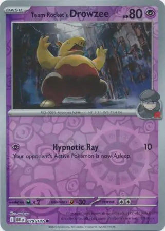 Team Rocket's Drowzee 079/182 - Destined Rivals