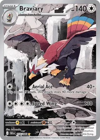 Braviary 155/086 - Black Bolt