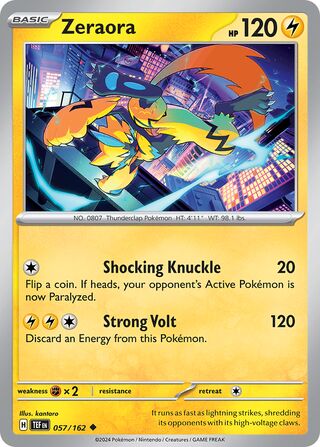 Zeraora 057/162 - Temporal Forces