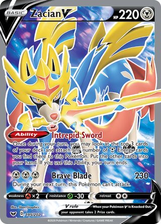 Zacian V 195/202 - Sword & Shield Base