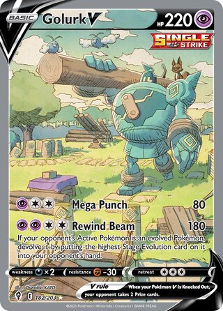 Golurk V 182/203 - Evolving Skies