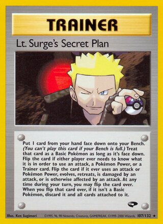 Lt. Surge's Secret Plan 107/132 - Gym Challenge