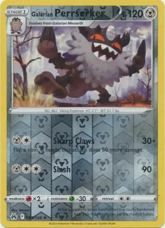 Galarian Perrserker 085/159 - Crown Zenith